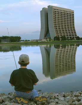 Fermilab neighbors frequently come to the lab for fishing. Right now, residents need to park their cars at the gate and walk to the ponds.