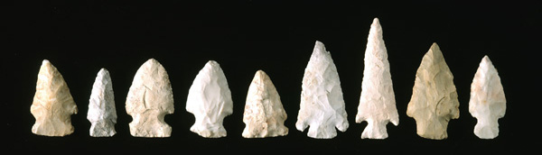 For 80 years August Mier collected Native American artifacts,keeping detailed records of when and where he found a total of more than 6,500 items. The arrowheads on these pages come from the Schimelpfenig farm (see aerial photo), which in 1967 became part of the national laboratory now known as Fermilab.