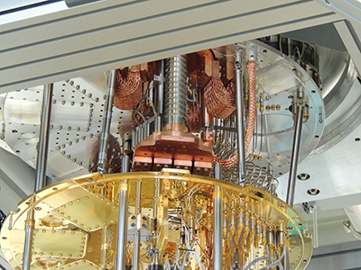 This was a close-up of one of the quantum computers in the SQMS lab