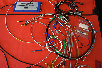 High-frequency cables and components being used in the research of quantum computers and sensors