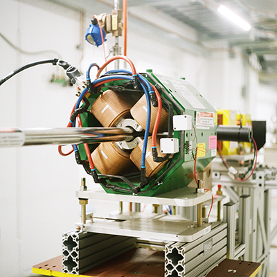 Quadruple Magnet that is used to accelerate protons that will eventually get thrown onto different targets in high speeds to create a neutrino beam